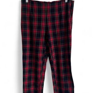 Time and Tru Red and Black Plaid Pants